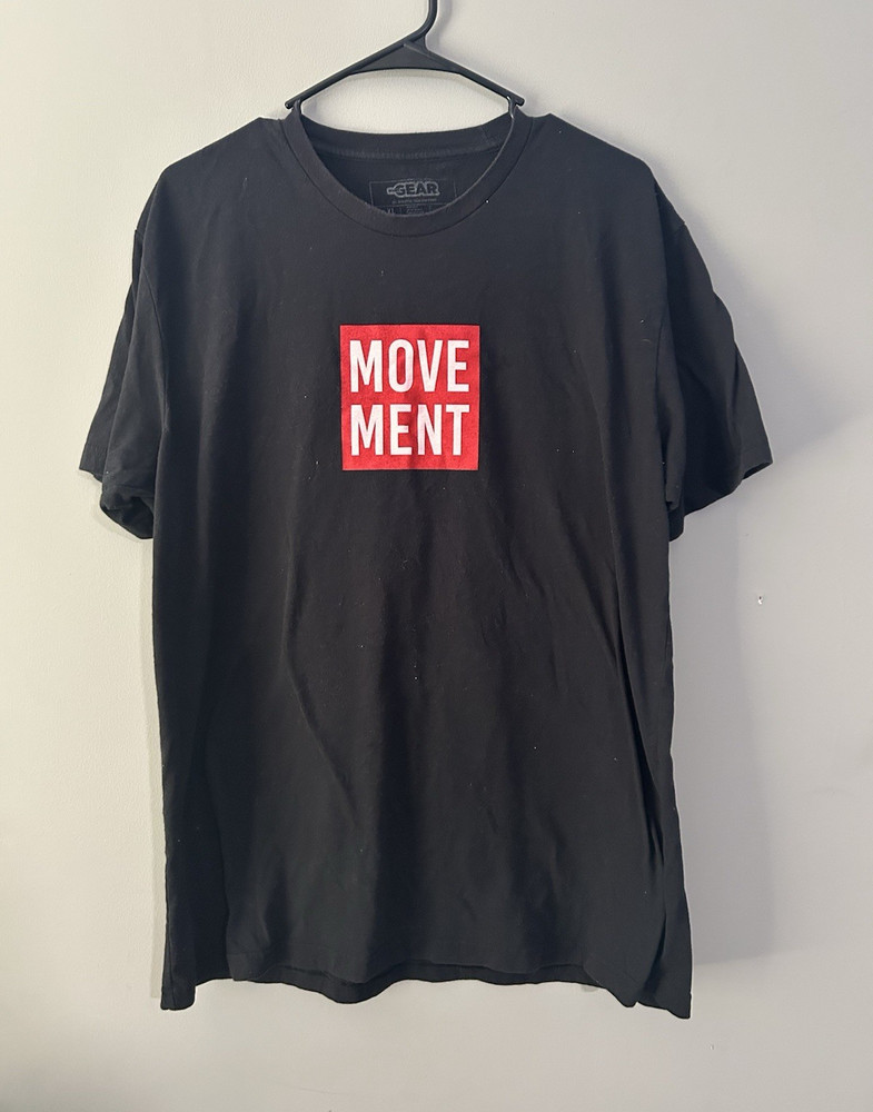 GEAR Men’s Black Red White Graphic Crew Neck Short Sleeve T-Shirt Size S