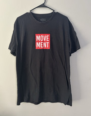GEAR Men’s Black Red White Graphic Crew Neck Short Sleeve T-Shirt Size S