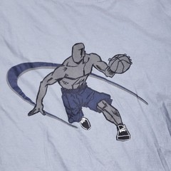 VTG AND 1 Reversible Long Sleeve Shirt Mens XL Navy Blue Streetball The Player