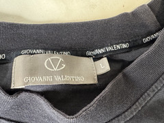 Vintage 90s Y2K Giovanni Valentino Italy Cotton Logo Shirt TShirt Men’s Sz L