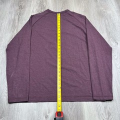 Public Rec Long Sleeve Henley T-Shirt Mens Size Extra Large Maroon