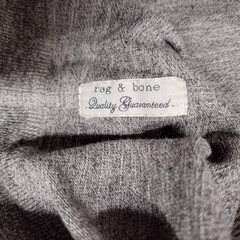 Rag & Bone Standard Issue Shirt Mens Medium Grey Raglan Long Sleeve Crewneck