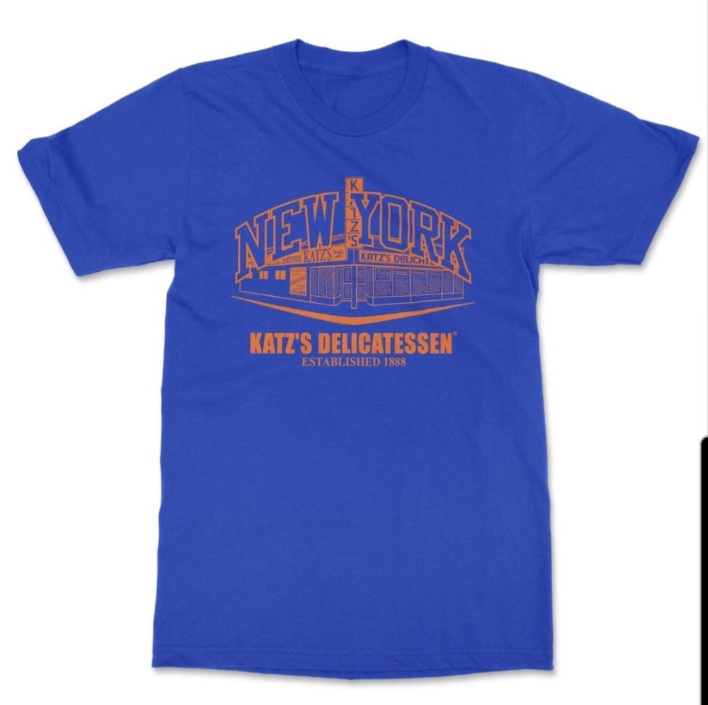 Katz’s Deli special limited edition celebration Knicks T Shirt XL New In Plastic