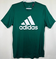 Adidas Big & Tall Mens XLT Badge of Honor Ultimate Green Logo T-Shirt New Tags