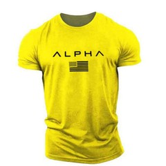 Men’s Workout Crew Neck Tee T Shirts Short Sleeve Gym Bodybuilding Muscle Shirts