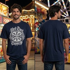 West Coast Choppers Official Shirt Mens XL 48 Chest Black Sucka Free Graphic Tee