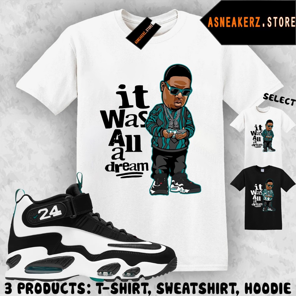 Tee Shirt Matching Air Griffey Max 1 Freshwater Match Sneaker Sneakerhead Biggie