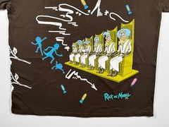 Civil Regime x Rick and Morty T-Shirt XL Brown Boxy Oversized Adult Swim NWOT