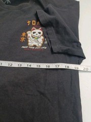 Riot Society Make Your Own Luck Shirt Mens Sz L Black Lucky Cat Skull Tattoo (B9