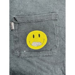 RIPNDIP Lord Nermal Smiley Face Pocket T-Shirt Black Mens Large Skate Tee