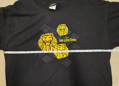 Disney The Lion King Broadway Musical Unisex XL Black T Shirt Simba Mustafa