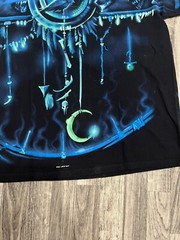 Vintage 2001 Liquid Blue Great Wolf Lodge Wolf All Over Print T-Shirt Size XL