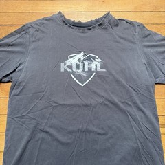 KUHL Men’s Born in the Mountains Grey Wild fiber Organic Cottton T Shirt Size L