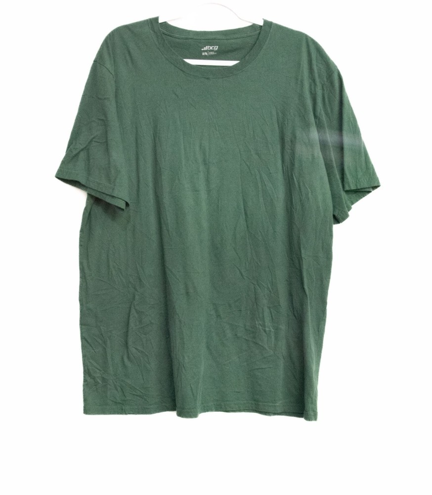 Green BCG Mens T-Shirt Size XXL Cotton Blend Crew Neck Short Sleeve Casual Top