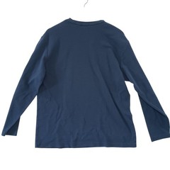 Claiborne Mens Blue Long Sleeve V Neck Shirt Size L Comfortable Casual Basic