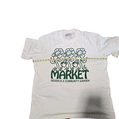 Market Studios Community Garden Men’s White T Shirt Size 2XL XXL NWOT
