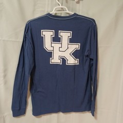League Collegiate Wear Kentucky Wildcats Long Sleeve Pocket T-Shirt Navy Blue L