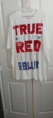 True To The Red White And Blue Patriotic Logo Mens White T-shirt – Size 3XL