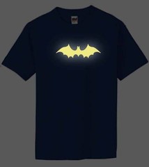 NW MEN’S PRINTED BAT GLOW IN THE DARK FUNNY HIPSTER GRAPHIC COTTON T-SHIRT