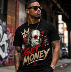 Mens 8XL Greystone T Get Money Streetwear Graphic Tee Shirt To Match Sneakers