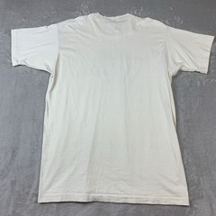 Vintage Fruit of the Loom Heavy Cotton T-Shirt XL Ivory Single Stitch USA Made