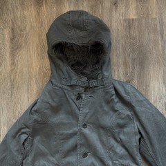 PPFM Fur Lined Military Hooded Parka Waxed Cotton Coat Japanese Brand Size M