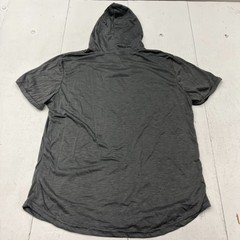 Dark Gray Short Sleeve Hooded Drawstring T-Shirt Men’s Size X-Large NEW