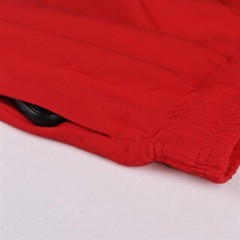 Muscle Alive Men Running Shorts with Pockets Athletic Medium, Red(5″ Inseam)
