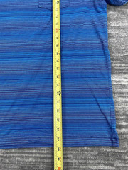 Perry Ellis Men’s Short Sleeve Blue Striped Shirt XXL