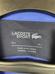 NEW Lacoste Sport T-Shirt Mens Large 5 Blue Ultra Dry Gym Exercise Performance