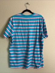 Chubbies crew-neck striped t-shirt blue pink men’s medium VGUC