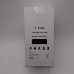 NIB Alfani Men’s 4 Pack Regular Fit Solid V Neck T-Shirt SS Undershirts Black S