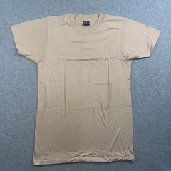 BVD Men’s Beige Tan Pocket T-Shirt Size M 38-40 100% Cotton Made USA