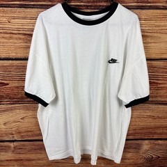 Vintage Nike Silver Tag White Essential Ringer T-shirt size Men’s 3XL