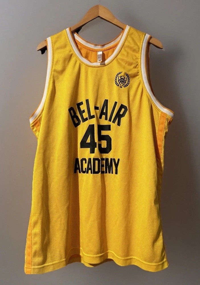 Adidas Bel-Air Academy Jersey Mitchell 45 Basketball Men XXL Yellow D.O.N. Tank