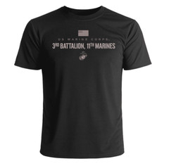 US Marine Corps 3rd Battalion, 11th Marines Subdued T-Shirt Officially Licensed