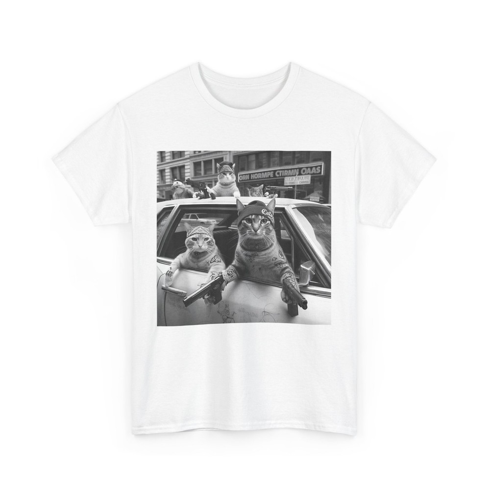 Gangster Cats Street Shirt, Cat Meme Women Men Funny T-Shirt