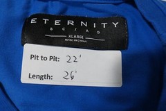 Men ETERNITY BC/AD Heart Blue T-Shirt XL