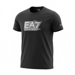 EA7 Emporio Armani Mens Graphic Logo T-Shirt Brown 3DPT81 PJM9Z Size M