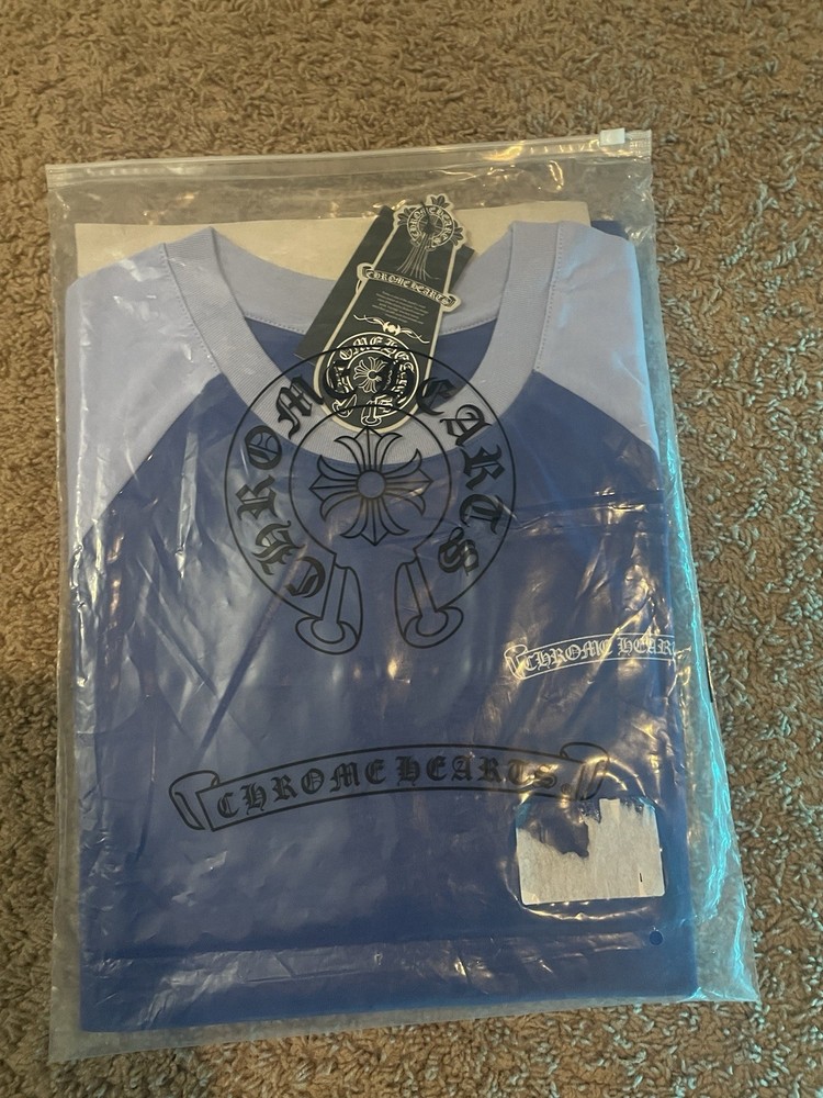 Chrome Heart Longsleeve T-Shirt Men Medium , Blue