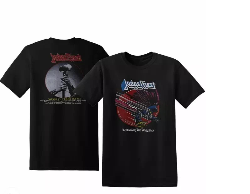 1982 Judas Priest Screaming For Vengeance World Tour Shirt Dates Unisex1
