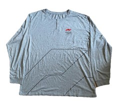F1 QATAR AIRWAYS SHIRT Mens L LARGE Oversized Long Sleeve Grey Top Formula 1