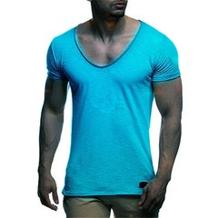 2026 New Men’s T Shirt Fashion Chicken Heart V Collar Recreation.