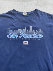 Delta Pro Weight, San Fransisco Graphic Tee Men’s XL Navy Blue Souvenir Tee