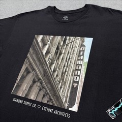 Diamond Supply Co Shirt Mens 2XL Black Culture Architects Graphic Short Sleeve