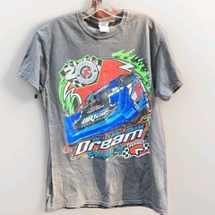Men’s Dirt Track Racing T-Shirt 2012 Eldora Speedway Ohio Grey Sz MEDIUM