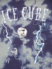 Ice Cube Shirt Adult Small Blue Graphic Tie Died Hip Hop Music Rock Band Mens