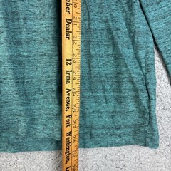 Old Navy Soft Washed Shirt Green XL Long Sleeve Pullover Crew Neck Marled Mens