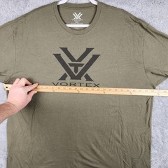 Vortex Optics Shirt Mens 3XL Green Logo Graphic Outdoor Hunting Shooting Red Dot