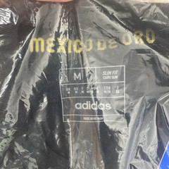 Authentic Adidas Mexico Gold Cup Black/gold 2025 Soccer Jersey Size M JF2639 NWT